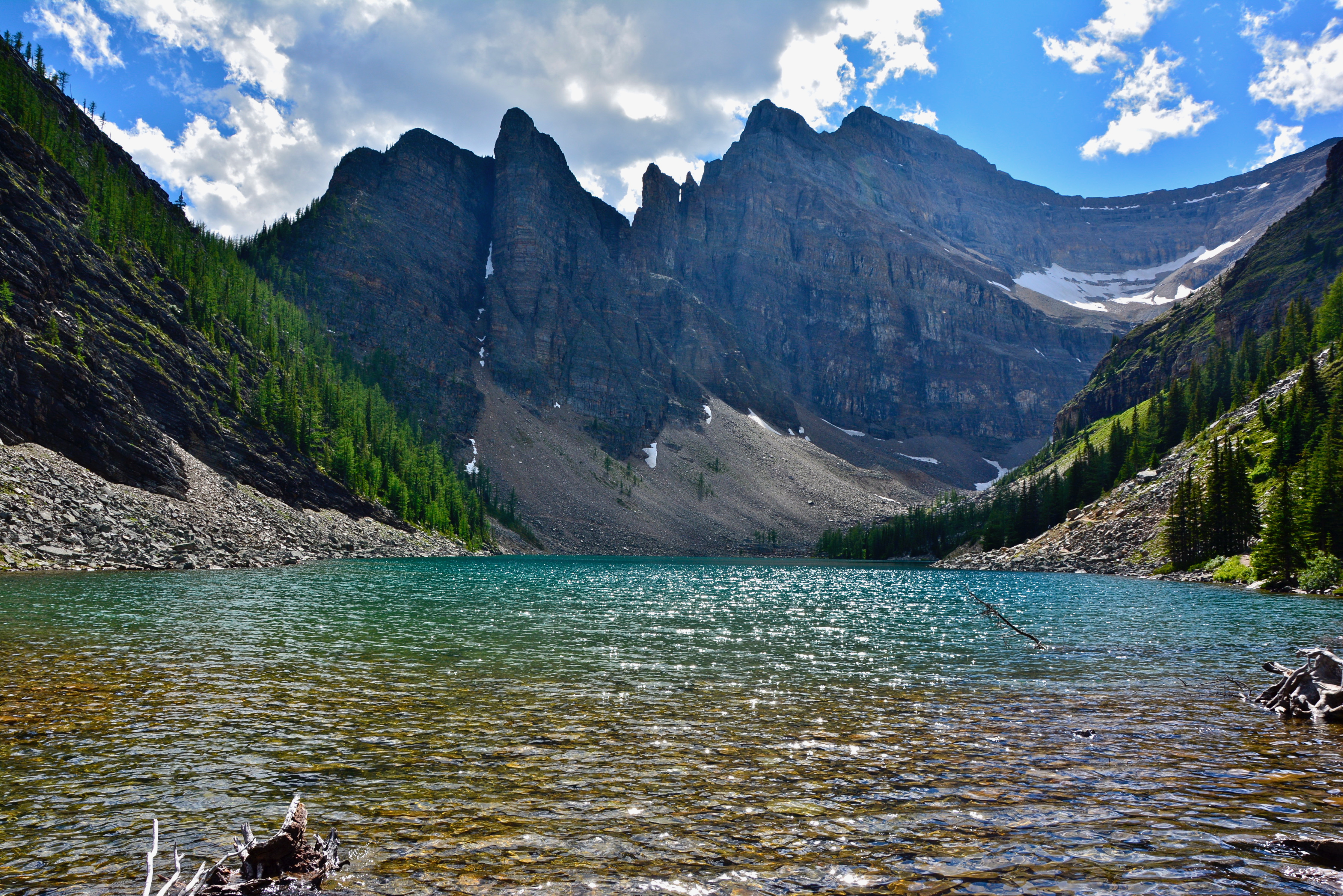 One of many scenic lakes along the trail 